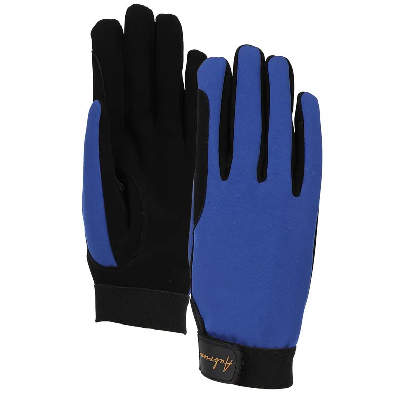 Aubrion Young Rider Team Winter Riding Gloves - Blue